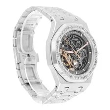 Audemars Piguet Royal Oak 15412BC.ZZ.1220BC.01 41mm Skeleton Dial Diamond Bez... 4