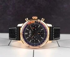 Breitling 41mm Top Time B01 Rose Gold Leather Strap RB0176 2