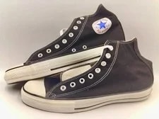 Vntg 90s Converse All Star Hi Made IN USA Size 10.5 Box & Tags 4