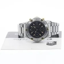 TAG Heuer — TAG Heuer 2000 Series 165.306 40mm SS Black Dial Automatic Chronograph #C572 — Watch — resale