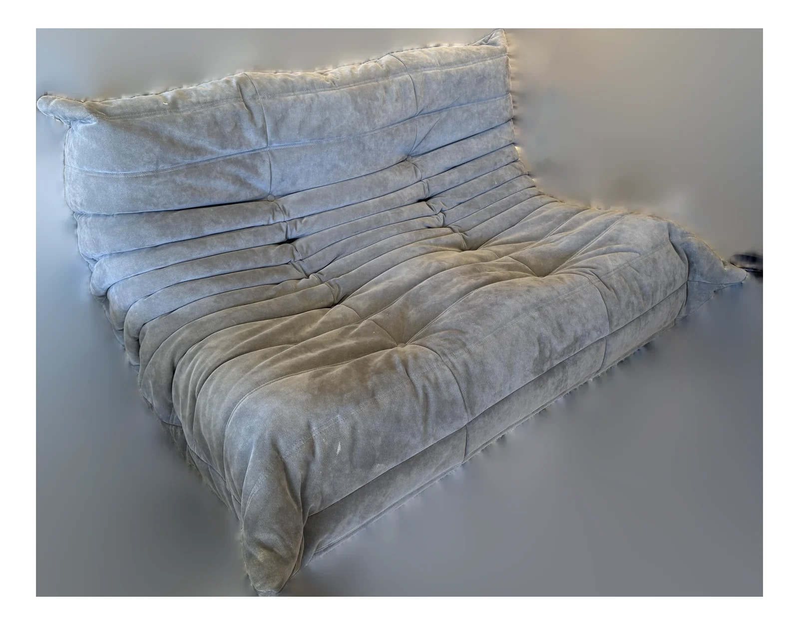 Michel Ducaroy for Ligne Roset Togo Loveseat, Alcantara Chic 2