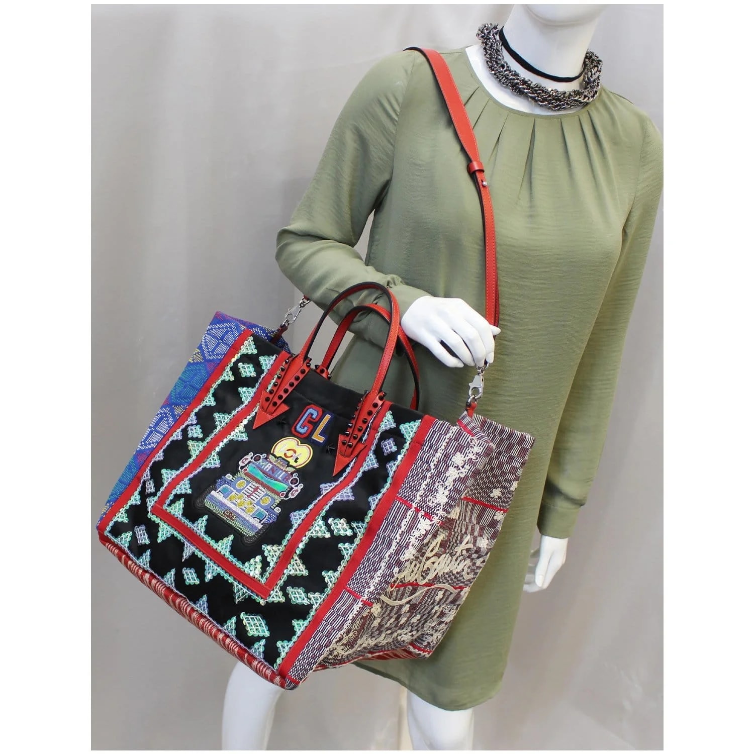 Christian Louboutin Caba World Motif Embroidered 2