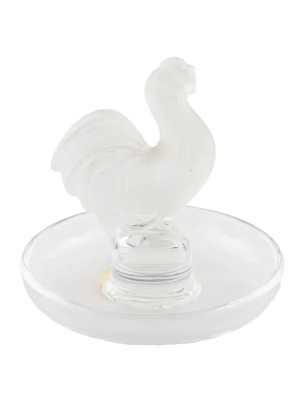 Lalique — Rooster Ring Dish — Furniture — resale