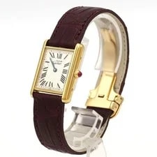 Authentic Cartier Must Tank Gold Plated 150th Limited W1010295 Gold Plated Q... 2