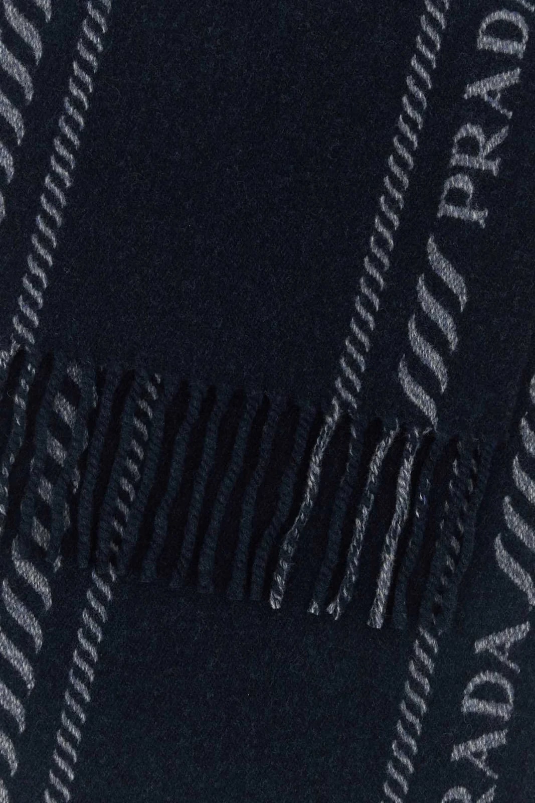 Prada -Blend Fringed Scarf — Exterior: Scarfs 2