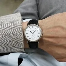 2010 Patek Philippe 5116g-001 Calatrava 36mm 18k White Gold Roman Enamel 2