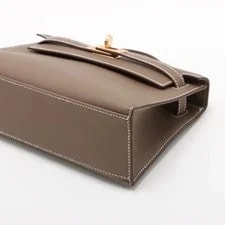 Hermès Pochette Kelly Etoupe Metal Fittings W: 2024 3
