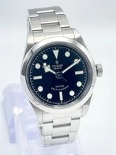 Tudor — Tudor Heritage Black Bay 32 79580 32mm Black Dial Smooth Bezel Stainless Papers — Watch — resale