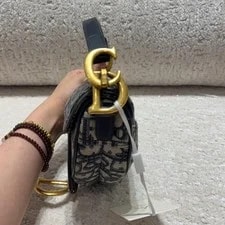 Dior Saddle Embroidered Monogram Print Magnetic Buckle - Very Good #Xwibc 2