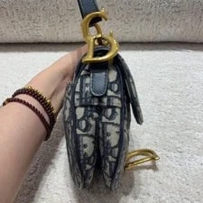 Dior Saddle Embroidered Monogram Print Magnetic Buckle - Very Good #Xwibc 3