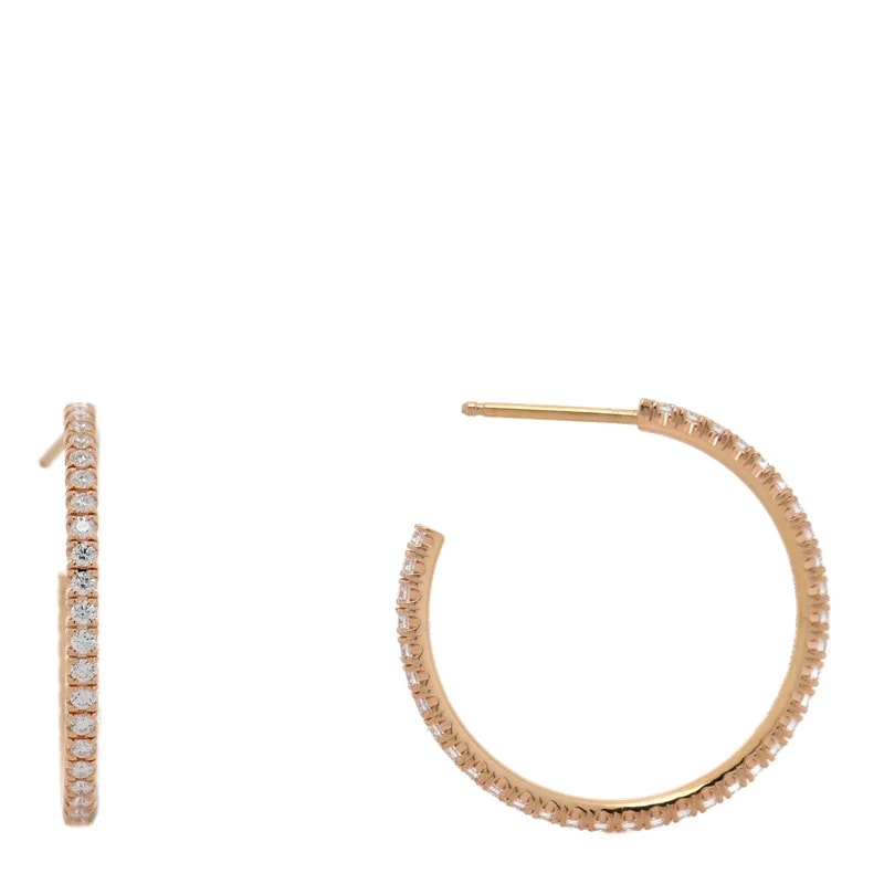 Cartier — 18K Medium Etincelle de Cartier Hoop — Jewelry — resale