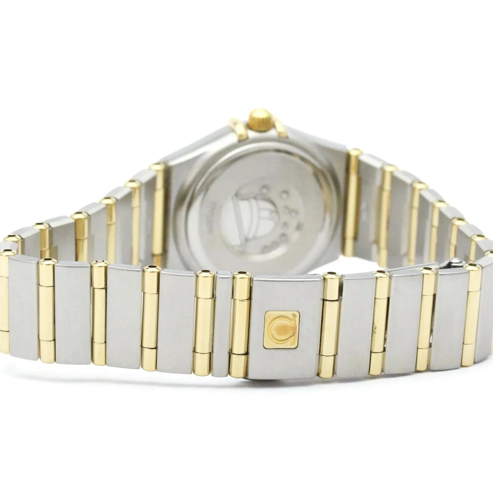 Omega Constellation Quartz Stainless Steel and Yellow Gold With Diamond Bezel and Markers and Mother of Pearl 2