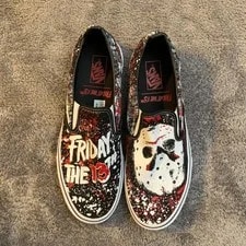 Vans Classic Slip-On House of Horror Friday the 13th Jason Voorhees 12US 2
