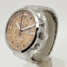 IWC GST Chronograph Rattrapante IW371513 3715-013 Salmon Dial SS Automatic 2