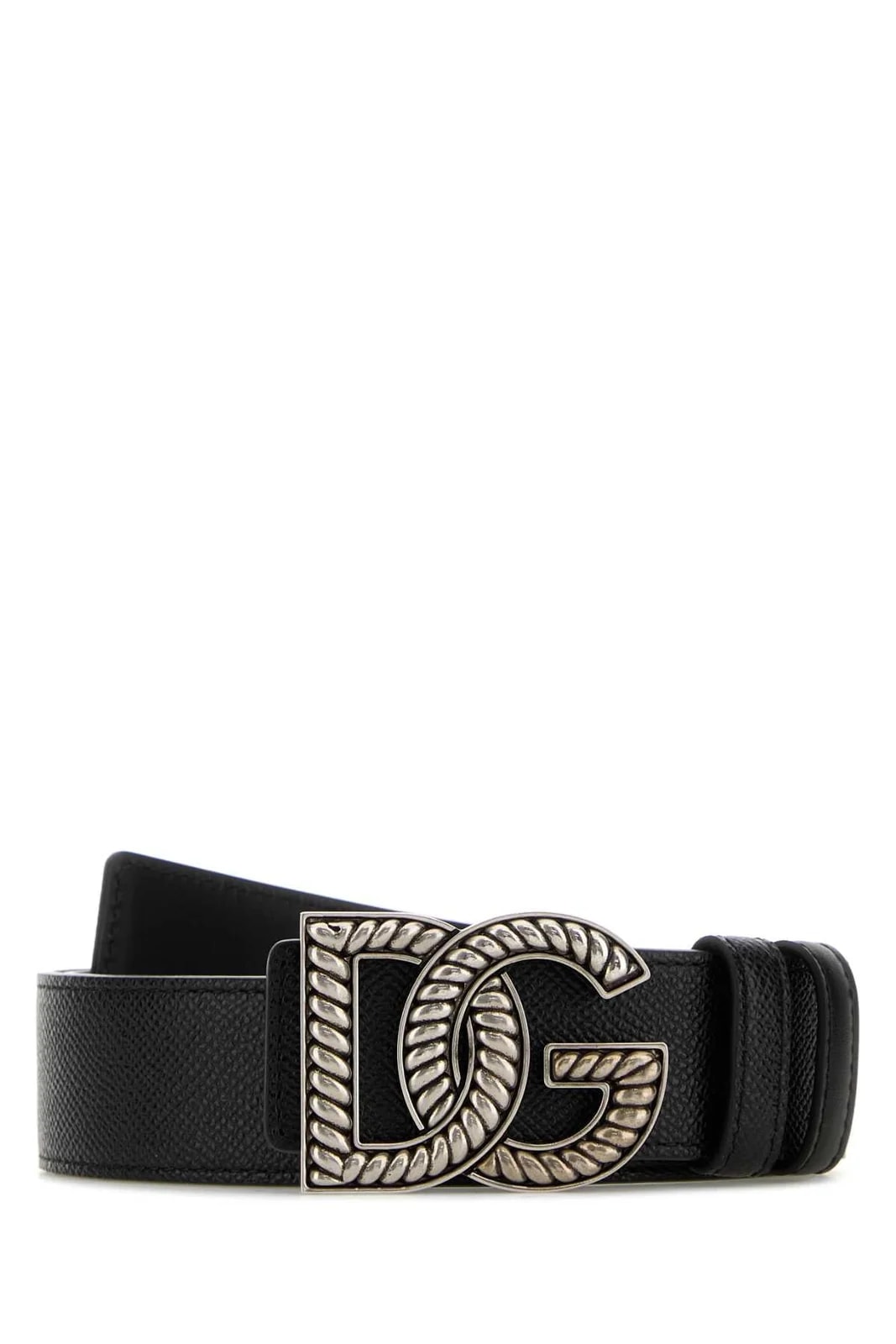 Dolce & Gabbana — Dolce & Gabbana Logo-Buckle Belt — Vitello — Accessory — resale