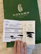 With Tags Goyard St.Louis From Milan Italy Store 2