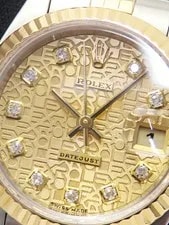 Rolex Datejust 10P Diamond 79173G 26mm Champagne Gold Dial Stainless Box #T088 4