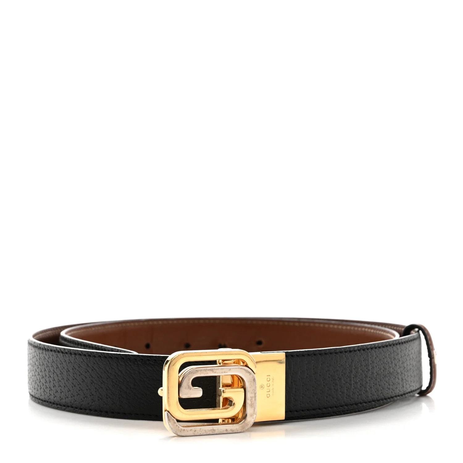 Textured Dollar Ciny Calf Lux Squared Interlocking G 30mm Reversible Belt 105 42 2