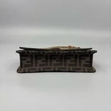 Auth Fendi Baguette WOC Wallet on Chain Crossbody 4