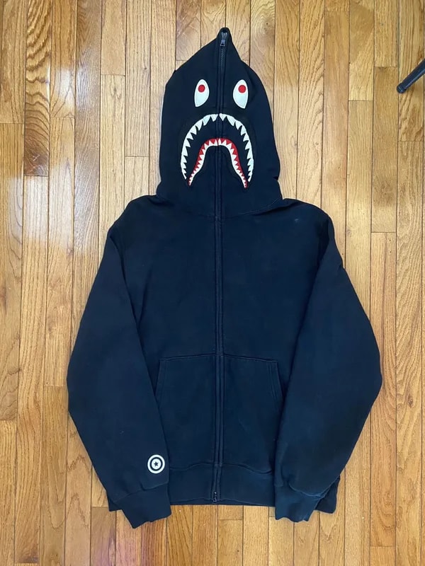 BAPE — Bape Shark Full Zip Up Glow in the Dark — streetwear — resale