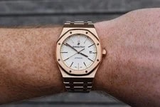 Audemars Piguet Royal Oak 41mm Rose Gold Silver Dial 15400OR Full Set 3