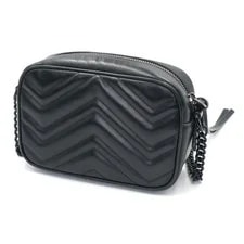 Gucci : GG Marmont Mini Camera 634936 W18H12D6cm W/dust ; 2