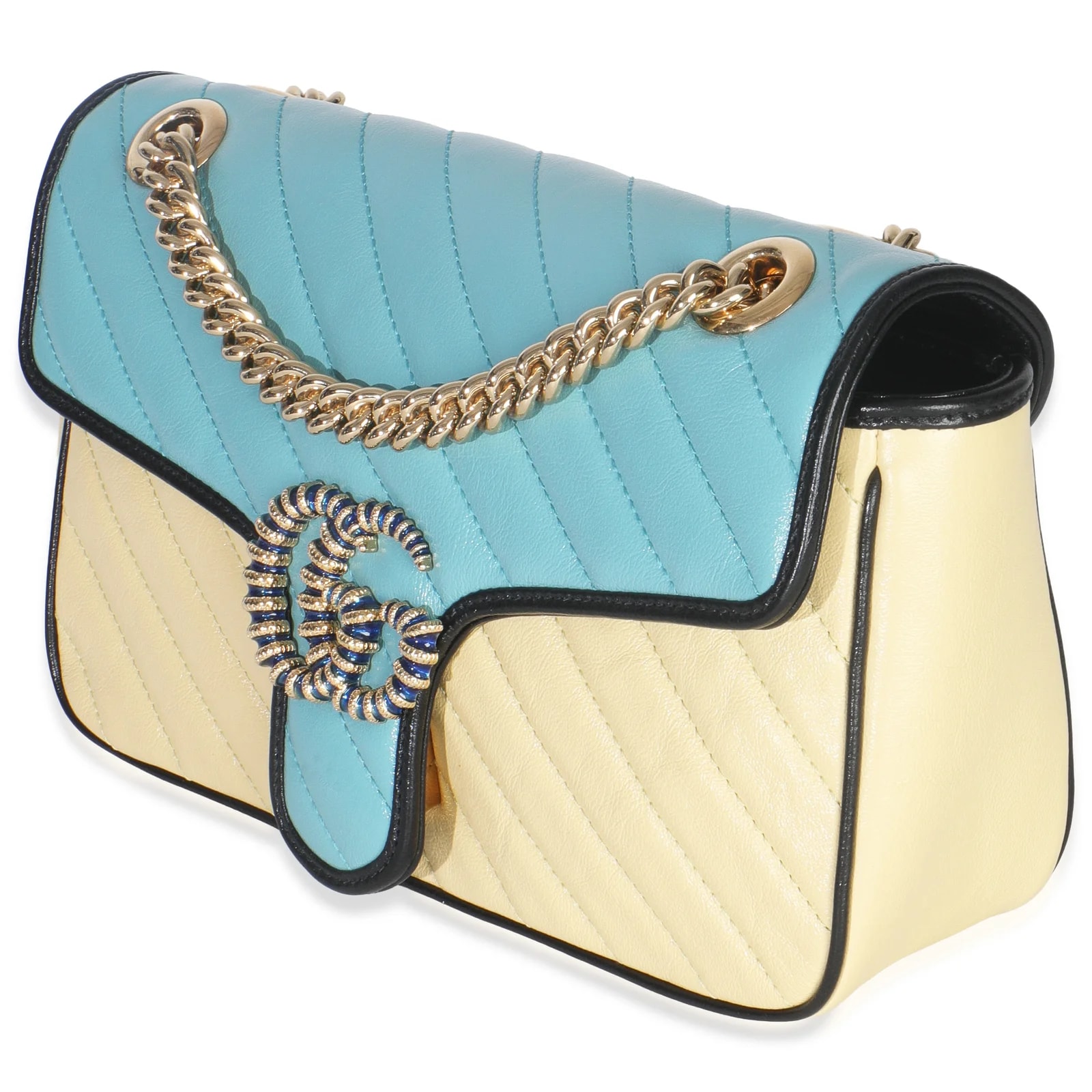 Gucci Matelasse Diagonal Torchon Small GG Marmont ; ; 4