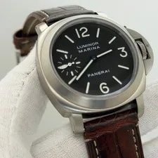Panerai Luminor Marina PAM00118 PAM 118 44mm Tobacco Dial Titanium Leather 2