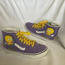 VANS — Vans Off the Wall Simpsons Sk8 Hi Shoes Lisa for President 6, W — Sneaker — resale