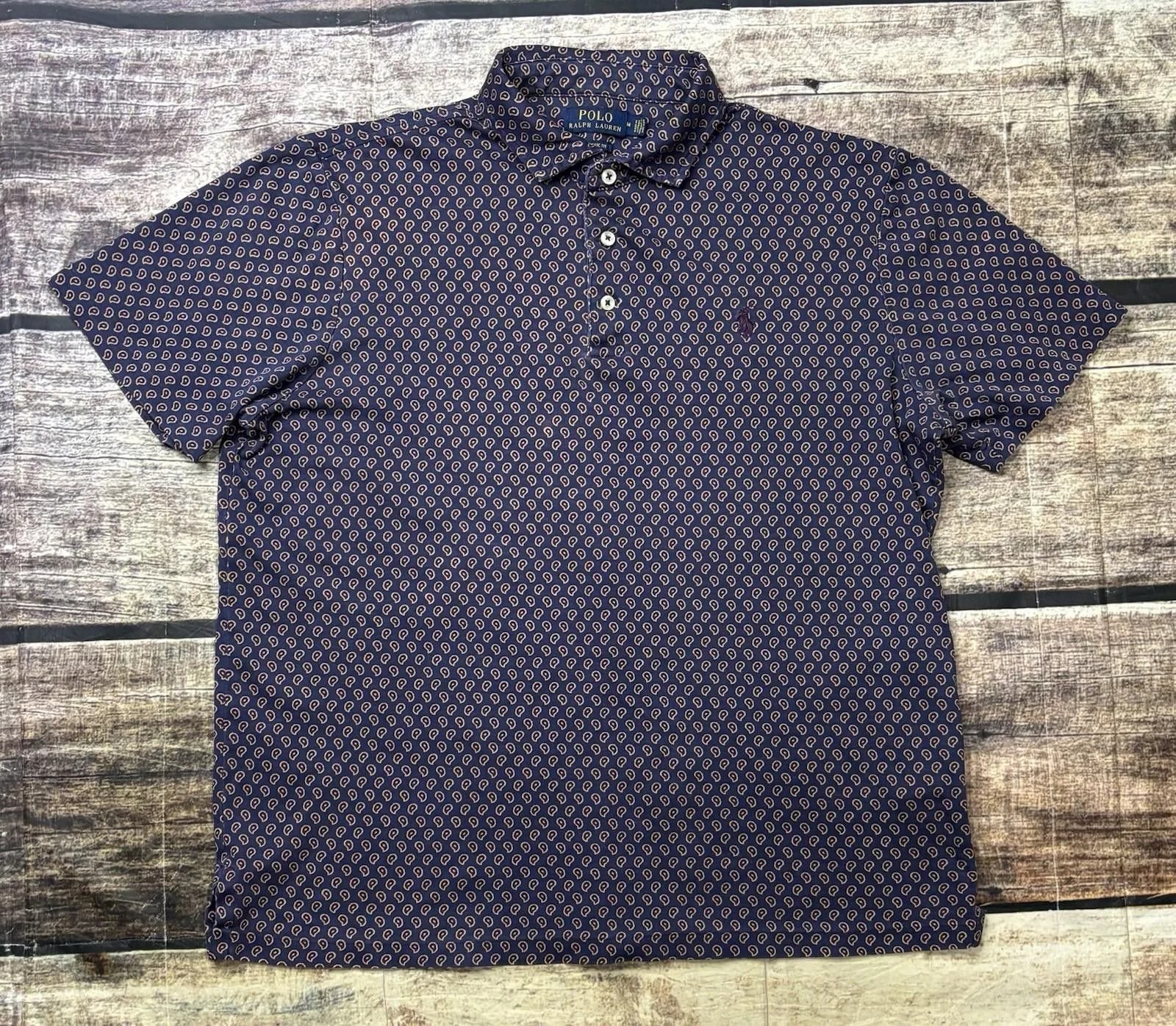 Polo Ralph Lauren — Polo Ralph Lauren Polo Shirt Medium Paisley All Over — streetwear — resale