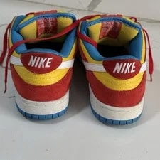 Nike SB Dunk Low Bart Simpson ’S Size 11 BQ6817-602 Habanero Shoes 4