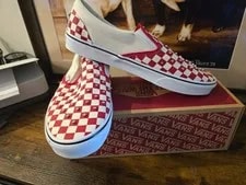 Vans Classic Slip-On Rhinestone Shoes Checkerboard / VN000D6YIZQ 11 4
