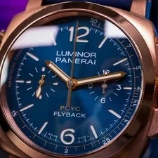 Panerai Luminor 18kt Rose Gold Yacht Challenge Flyback Chronograph PAM01020 3