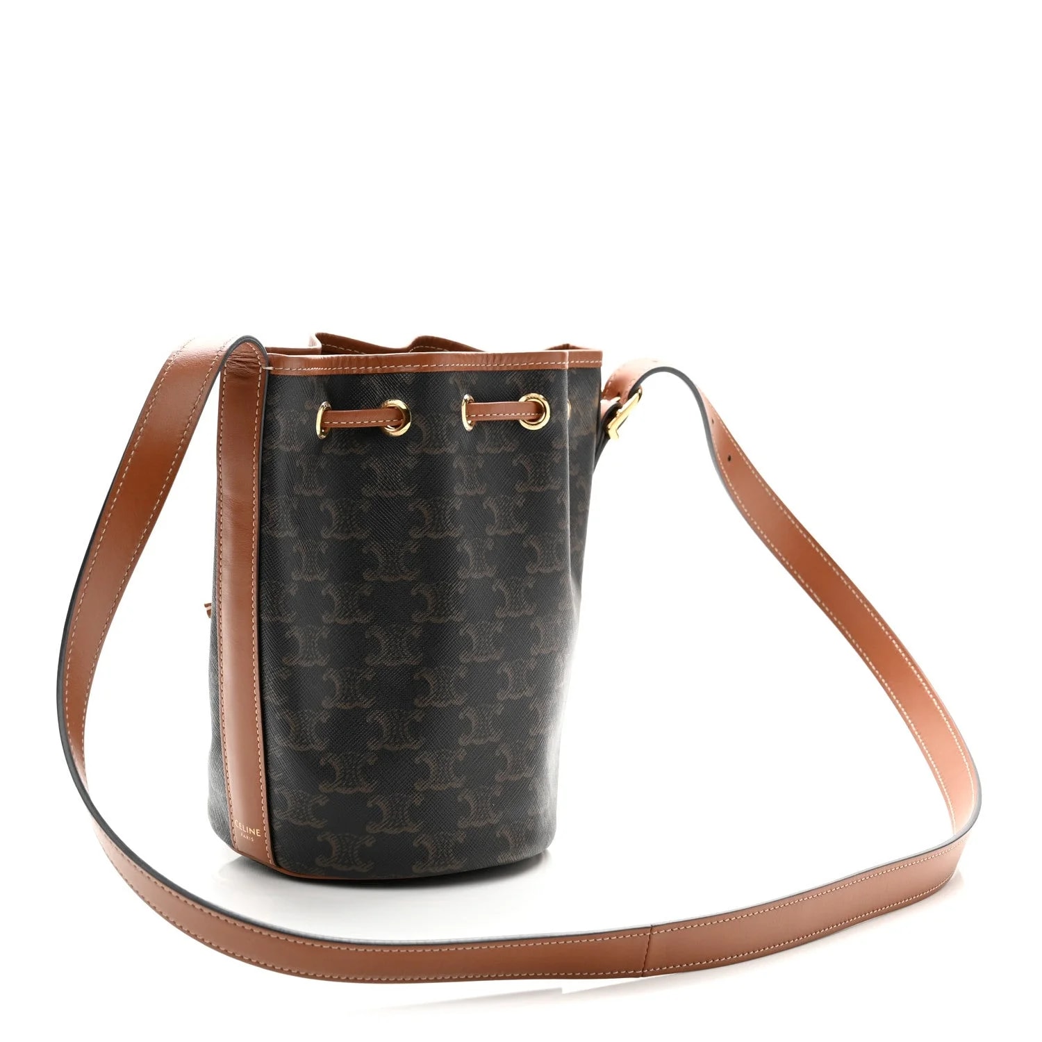 Triomphe Small Drawstring Bucket 3