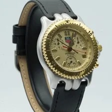 TAG Heuer SEL S/El Montre Hommes Quartz Chrono S39.306 38MM de Cuir Bande TH252 2