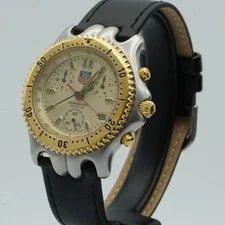 TAG Heuer SEL S/El Montre Hommes Quartz Chrono S39.306 38MM de Cuir Bande TH252 4