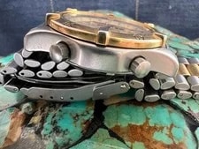 TAG Heuer Professional 265.406 Chronograph Silver Gold 39mm Auth 4