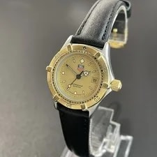 Authentic Gold TAG Heuer Professional QZ Movable 2512Ss3 2
