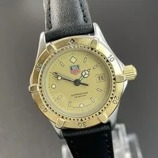 Authentic Gold TAG Heuer Professional QZ Movable 2512Ss3 4