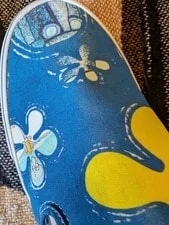 Vans X SpongeBob SquarePants Slip on Alohabob Shoes M10.5 W12 3