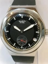 Swatch Sub-second Quartz Black Dial AG-2005 Swiss Working Condition 2