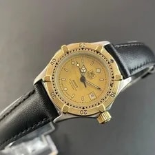 Tag Heuer — Authentic, Working TAG Heuer Gold Quartz 3 Hand — Watch — resale