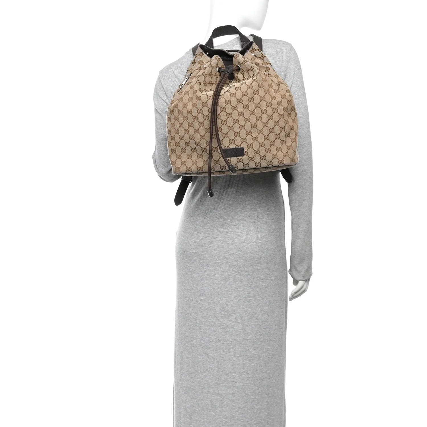 Dollar O Drawstring Backpack Testa di Moro Dark 3