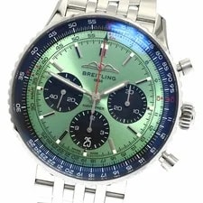 Breitling Navitimer B01 Chronograph 43 AB0138 Automatic 43mm Box Papers Green 2