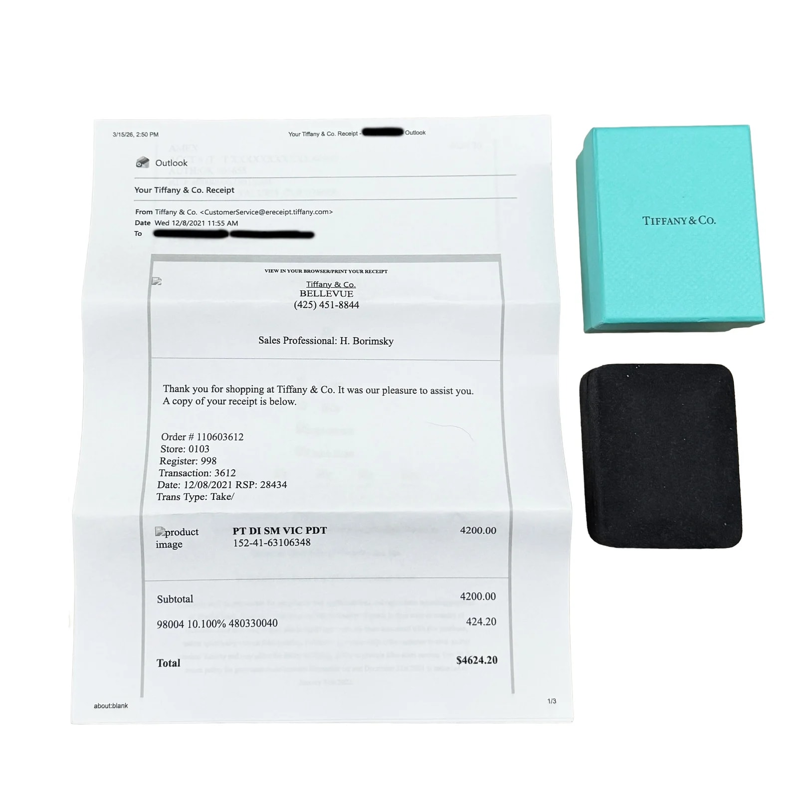Tiffany & Co. Small Model Victoria 950 4