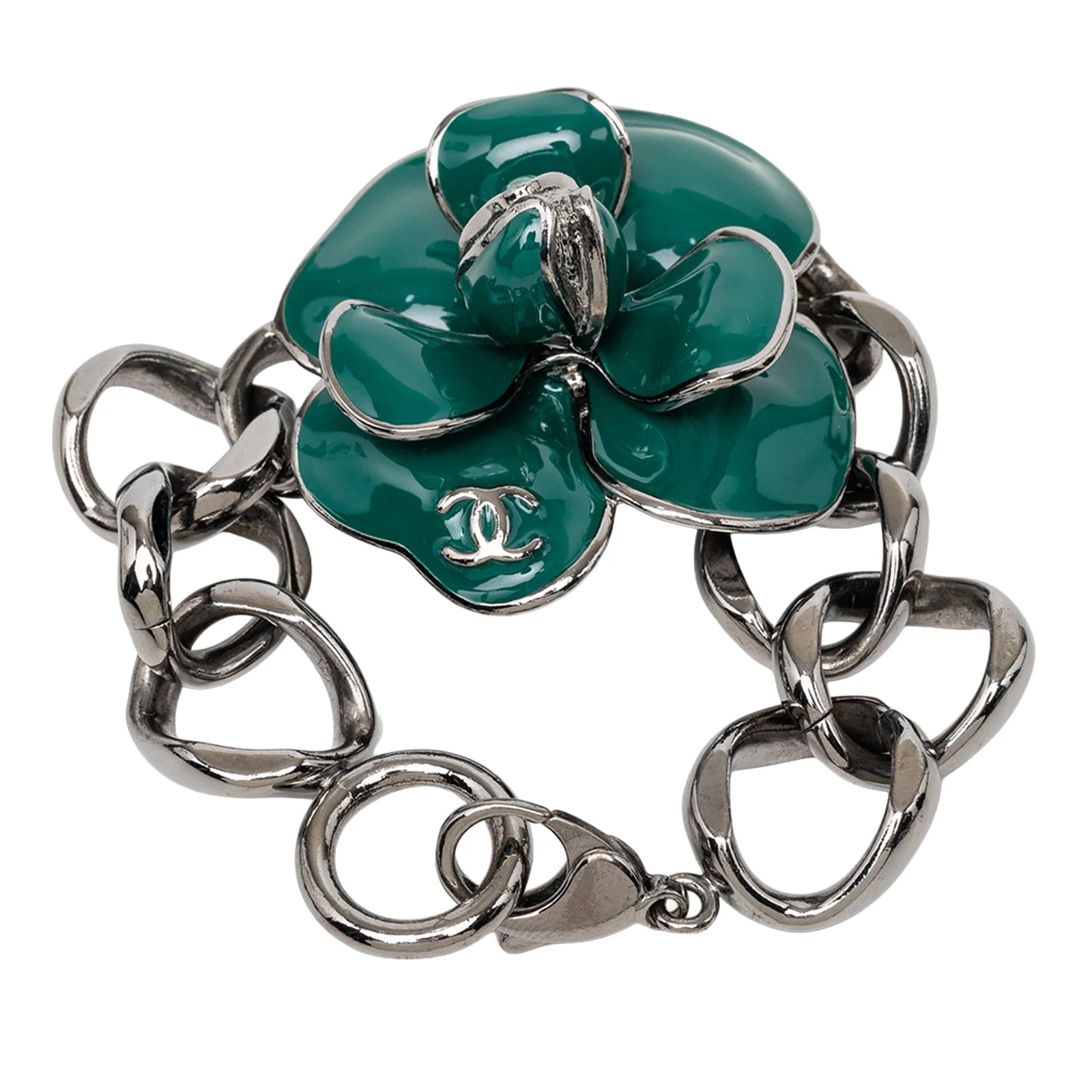 CC Ruthenium and Enamel Camellia Chain 4