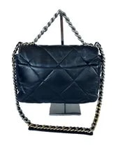 Auth Chanel 19 Matelasse Flap 2-TONE Medium Size 3