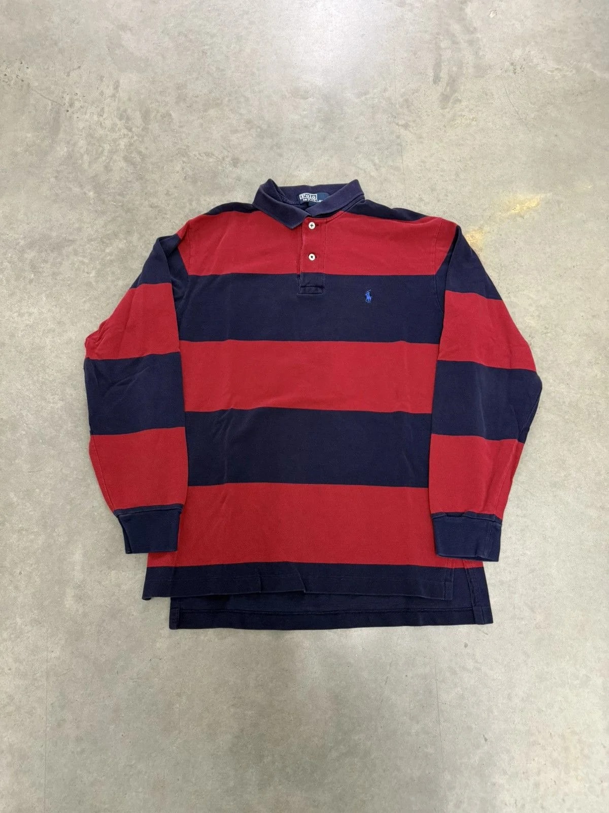 Polo Ralph Lauren — Polo Ralph Lauren Stripped Rugby Shirt — streetwear — resale