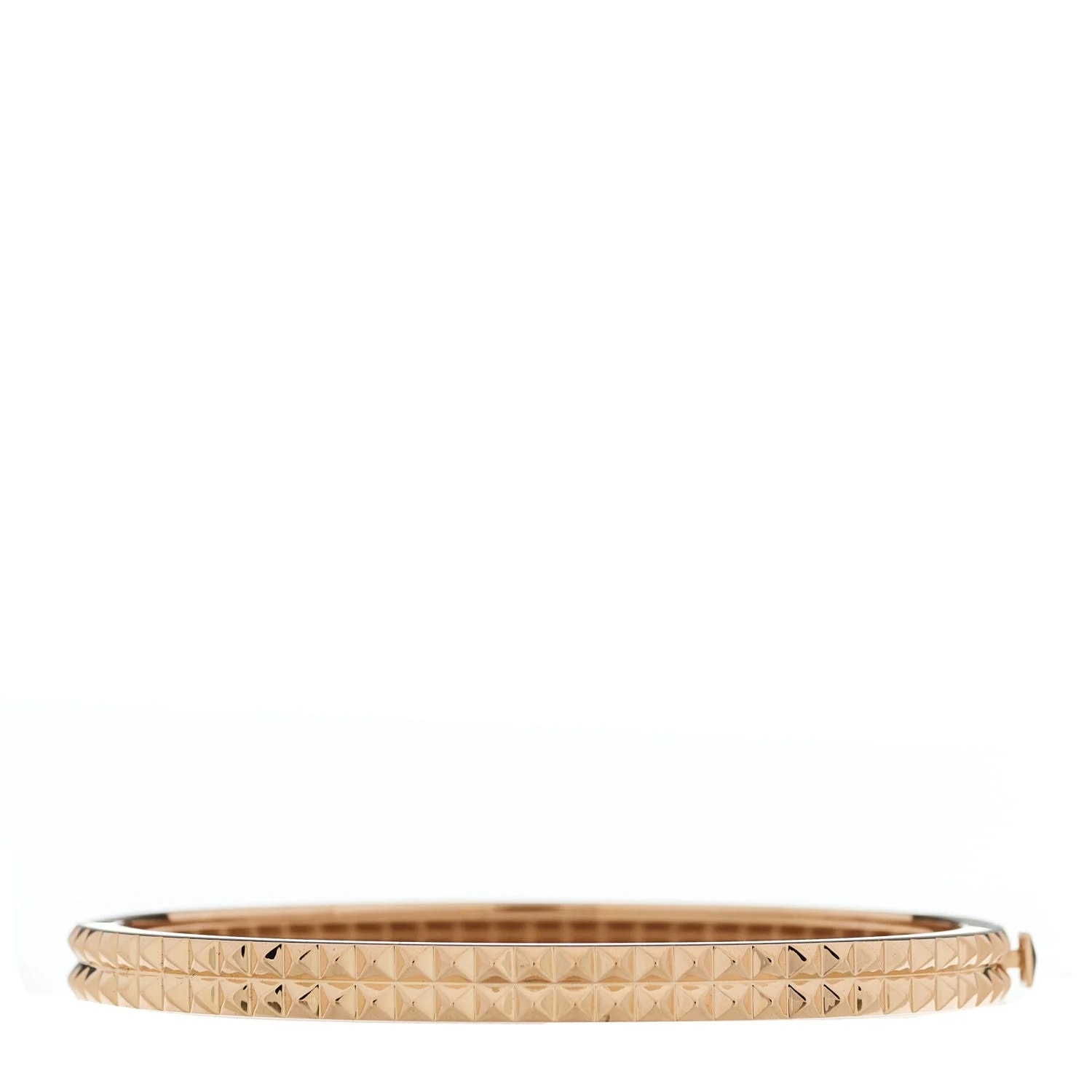 Roberto Coin — 18K Rose Gold Rock and Diamonds Bangle — Jewelry — resale