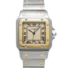 Cartier — Cartier Santos 187901 41mm Stainless Steel Ivory #WW7114 — Watch — resale